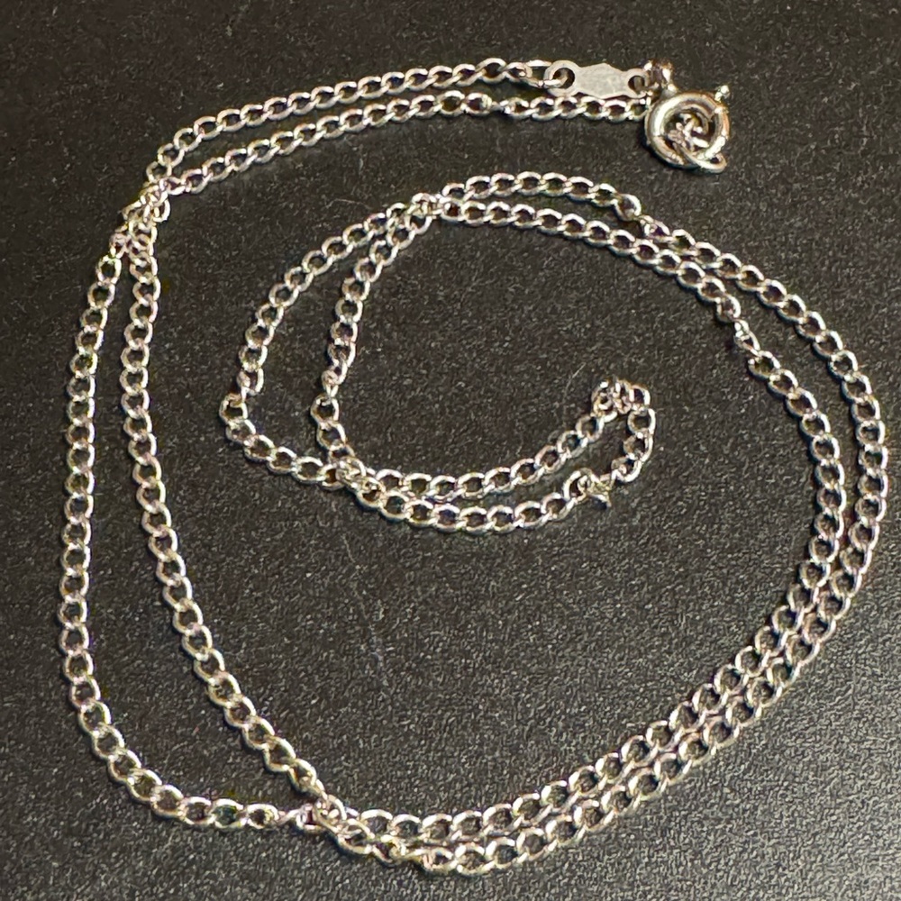 Classic Silver Chain Necklace - Picture 6 of 6